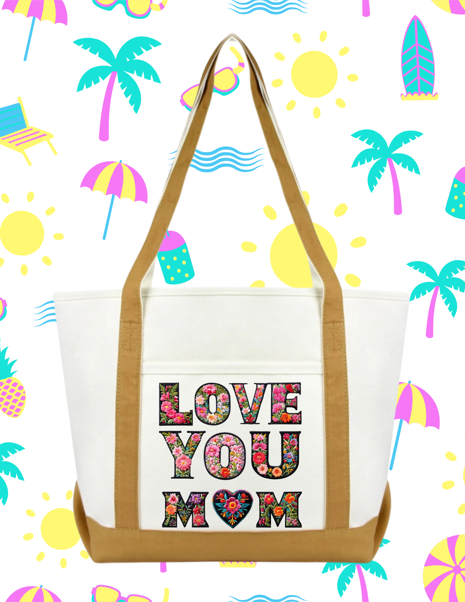 I LOVE YOU MOM TOTE BAG